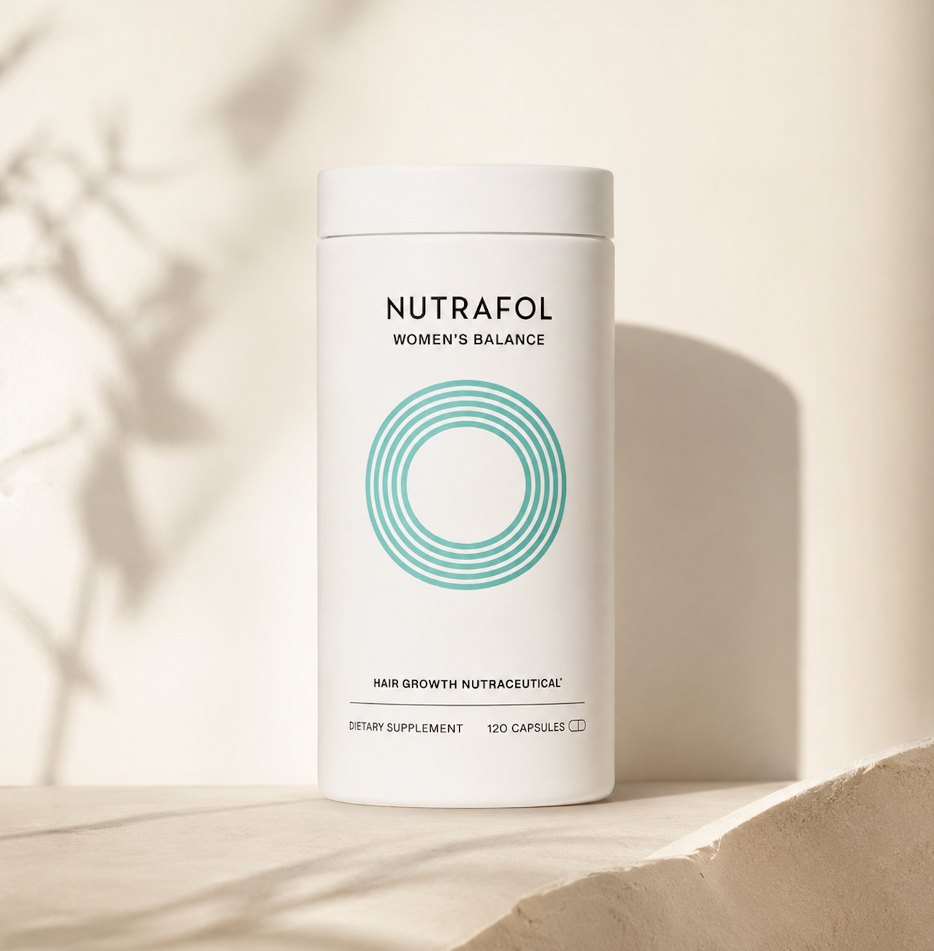 Nutrafol hair growth nutraceutical on counter at L&P Skin Shop