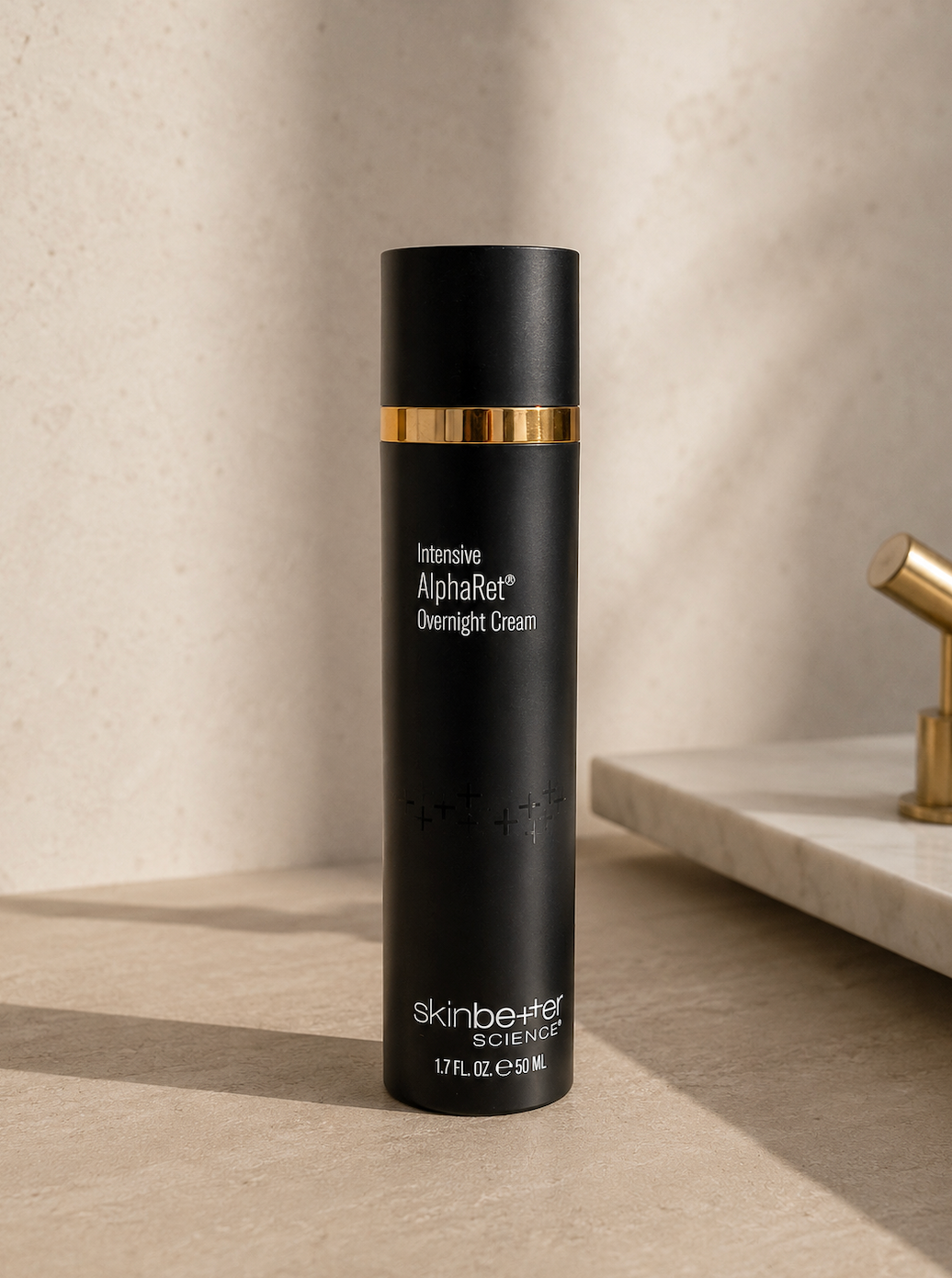 Skin better alpha ret overnight cream on a counter at L&P Skin Shop