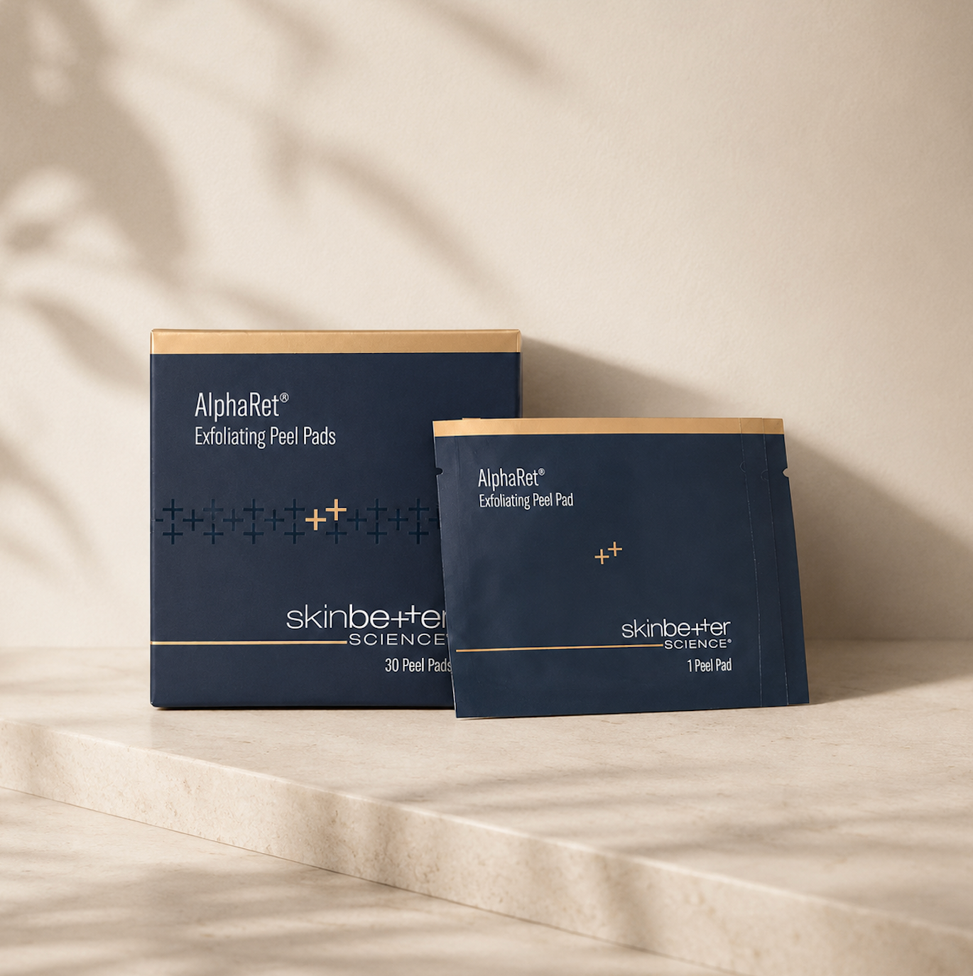 Skin better exfoliating peel pads on shelf at L&P Skin Shop