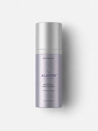 ALASTIN Restorative Neck Complex firming neck cream in a lavender and silver airless bottle.