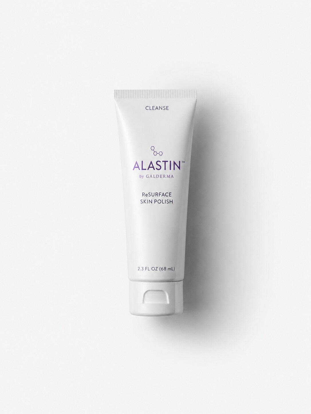 ALASTIN ReSURFACE Skin Polish exfoliating scrub in a white squeeze tube.