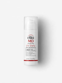 EltaMD UV Daily SPF 40 untinted moisturizing face sunscreen in a white pump bottle.