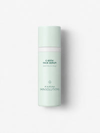Jan Marini C-ESTA Face Serum with vitamin C and DMAE in a sage green bottle.