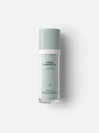Jan Marini Marini Luminate XC brightening face lotion in a frosted pump bottle.