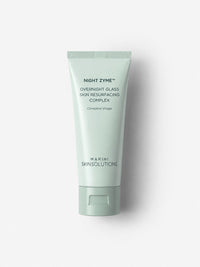 Jan Marini Night Zyme overnight resurfacing complex in a sage green squeeze tube.