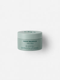 Jan Marini Marini Resurface exfoliating peel pads in a sage green jar.