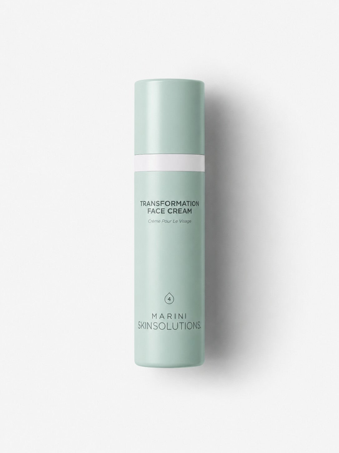Jan Marini Transformation Face Cream peptide moisturizer in a sage green pump bottle.