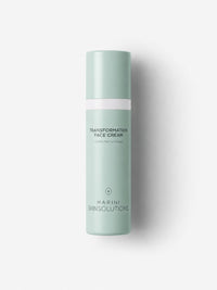 Jan Marini Transformation Face Cream peptide moisturizer in a sage green pump bottle.