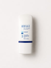 Obagi Nu-Derm Blender prescription skin lightener and blending cream in a white bottle with blue band.