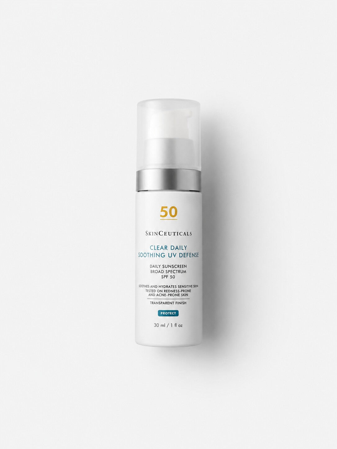 SkinCeuticals Clear Daily Soothing UV Defense SPF 50 sunscreen 30 ml for redness- and acne-prone skin