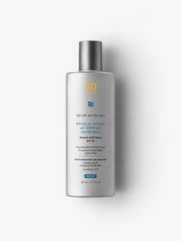 SkinCeuticals Physical Fusion UV Defense SPF 50 tinted mineral sunscreen in a white pump bottle.