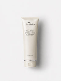 SkinMedica AHA/BHA Exfoliating Cleanser 6 fl oz (177.4 ml) tube for smoother, brighter skin tone